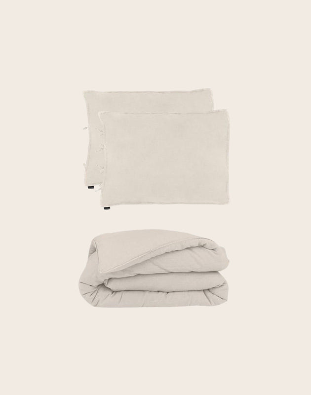 Parure de lit Selena - Blanc Cassé