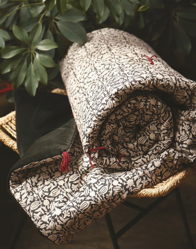 Sofa cover en velours et coton