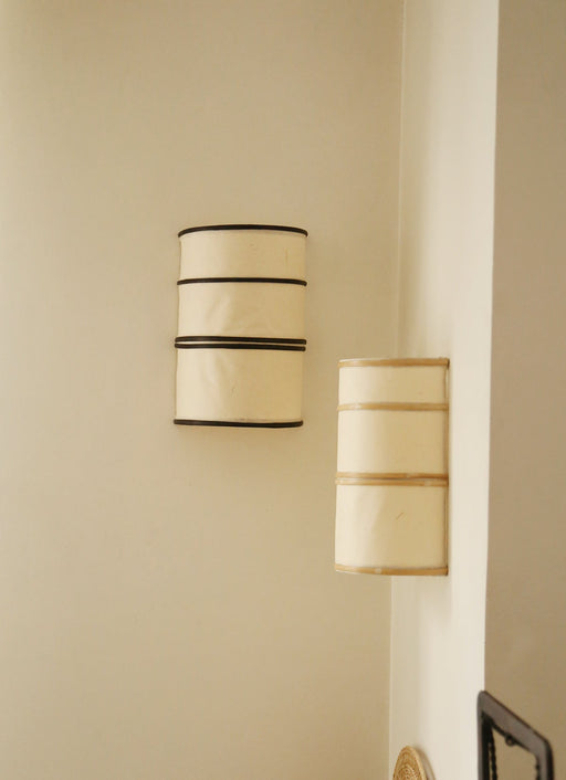 Applique murale en bambou et rotin