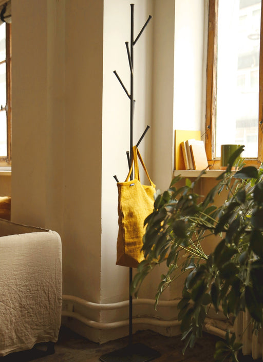 Portant pour vêtements en acier brut Branch