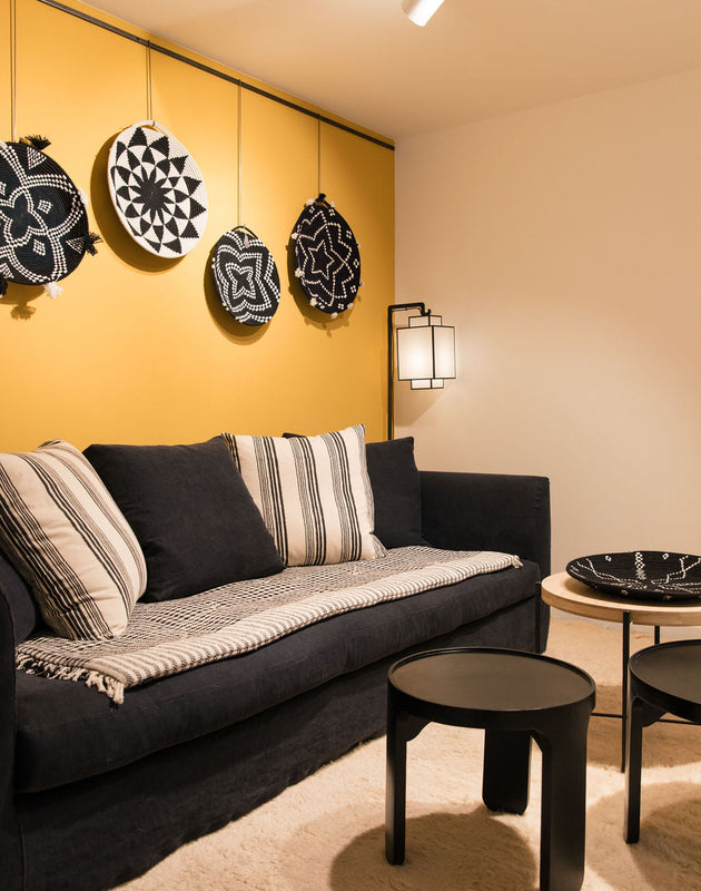 Sofa cover pied de poule