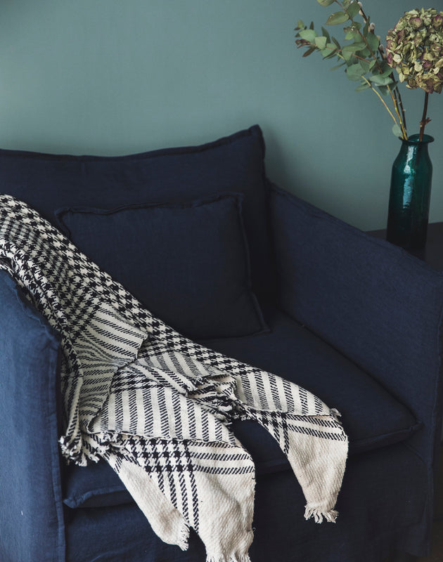Plaid pied de poule