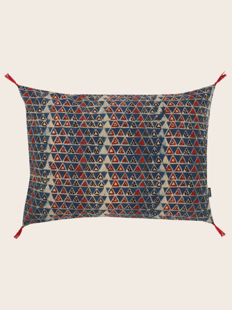 Ajrak cushion cover
