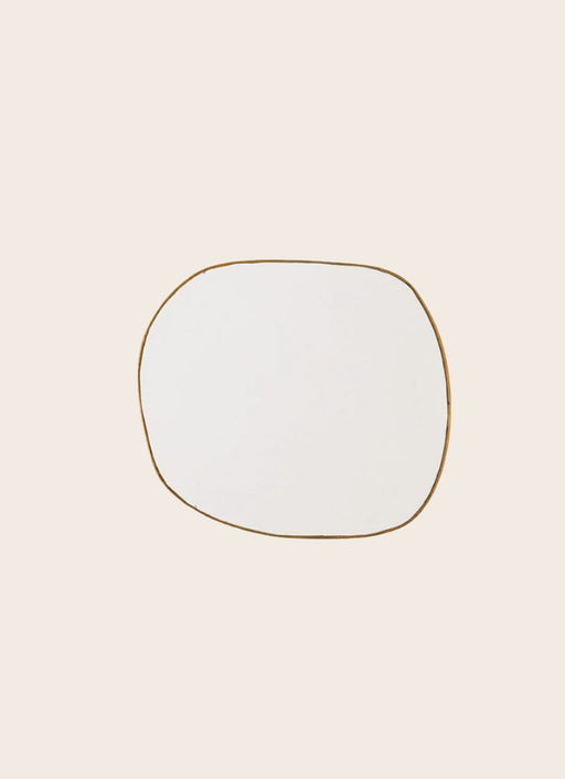 Petit miroir mural en laiton Ame