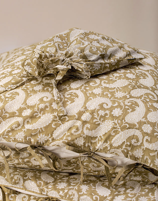 Paisley Bedding Set - Olive