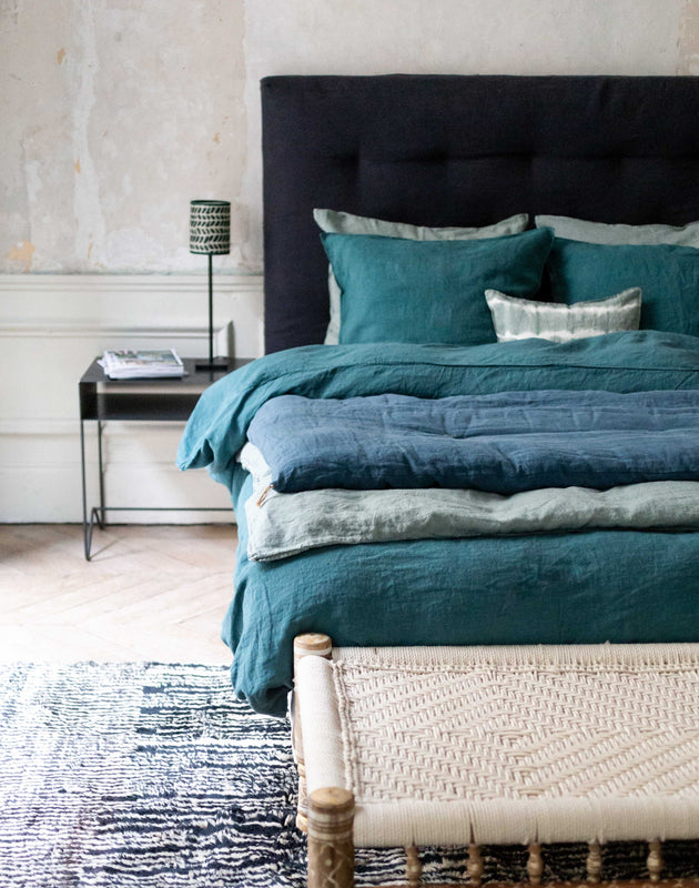 Inspiration pour la décoration d'une chambre aux tons de bleus
