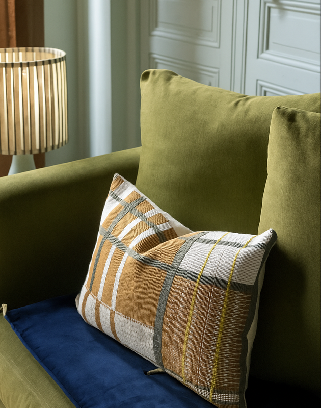 Washed velvet sofa cover