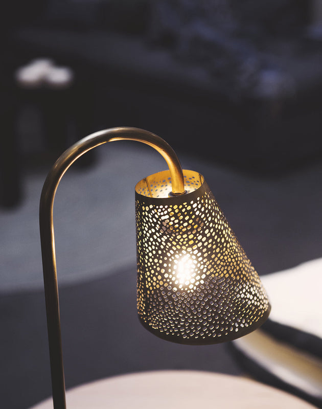 Lampe à poser en acier Ella bronze