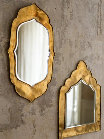 Miroir en laiton Neka XL - Dore