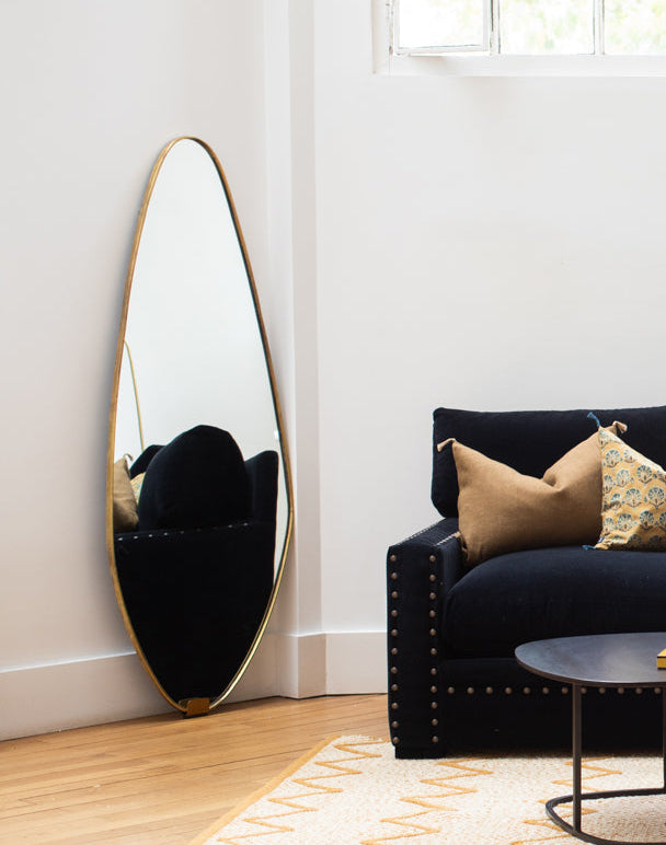 Miroir en laiton grand format - Caravane