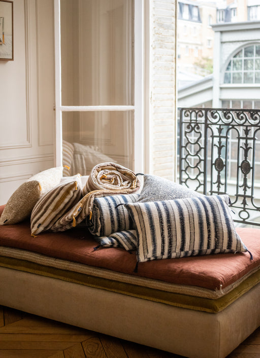 Housse de coussin en khadi de coton Kormo