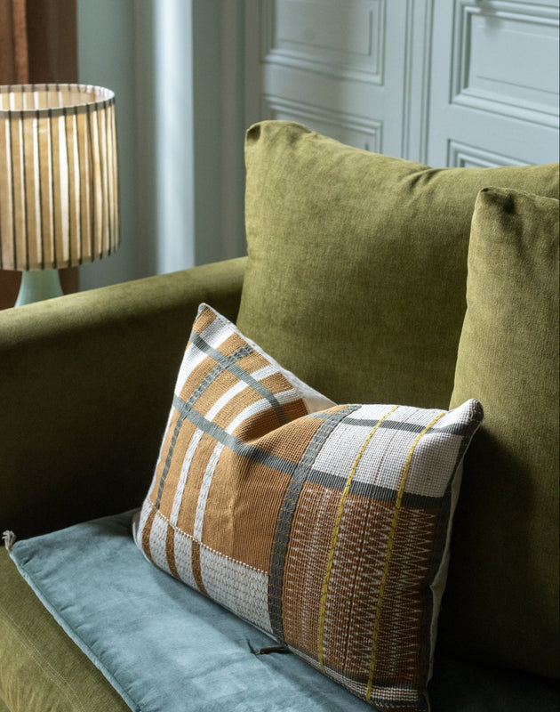 Washed velvet sofa cover