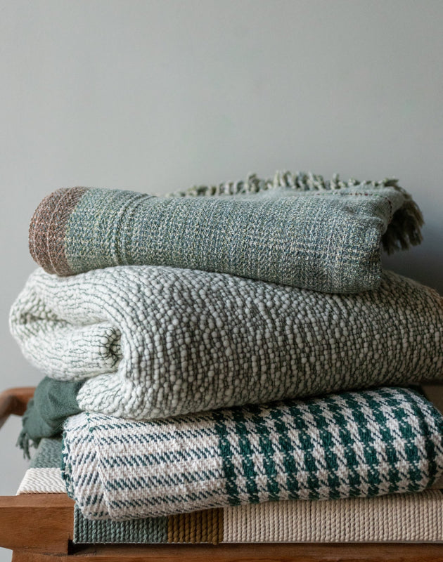 Plaid pied de poule