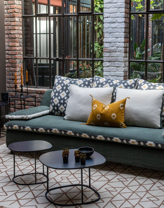 Deux tables basses Ame en acier brut