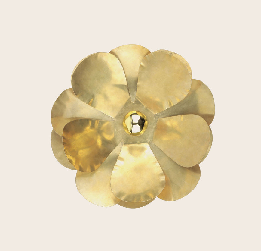 Applique Cosmos en forme de fleur en laiton doré