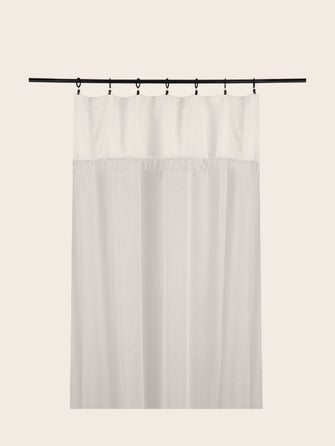 Rideau en coton blanc Ashoka