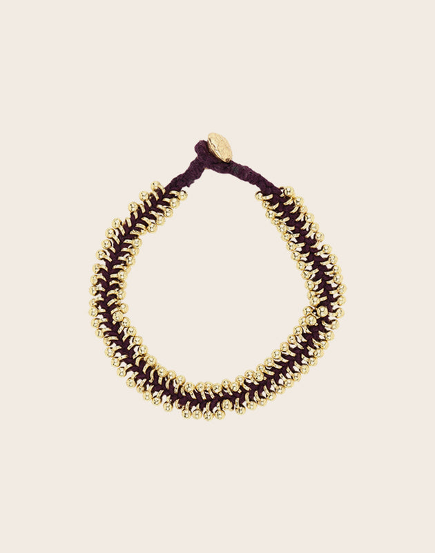Bracelet perle or