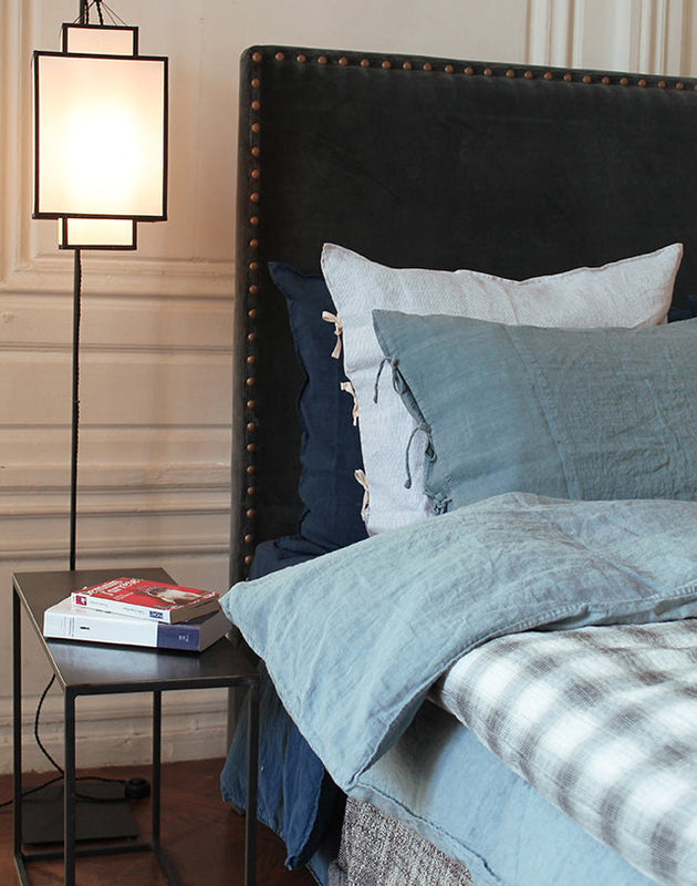 Abat-jour de lampadaire en papier blanc