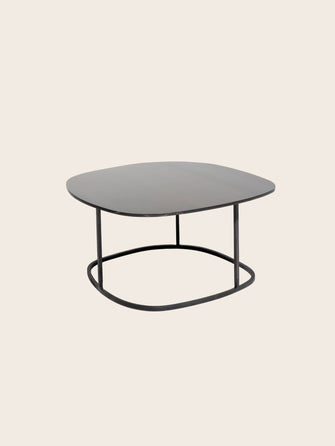Table Basse Ame en acier brut noir fabriquée artisanalement