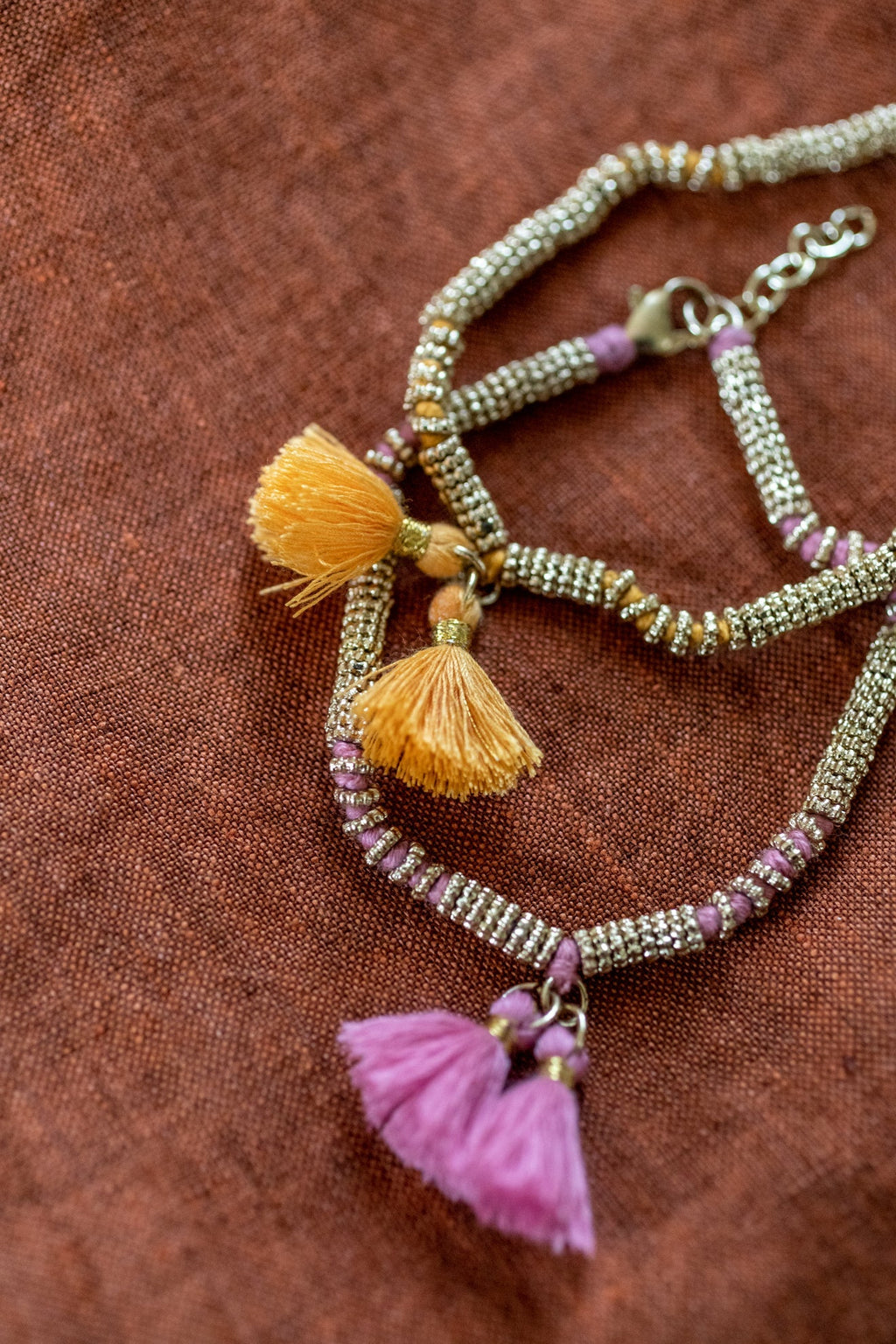 Double pompom bracelet Caravan – Caravane