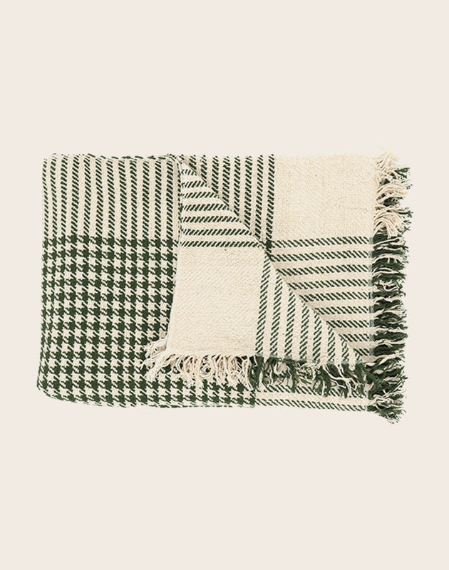 Plaid pied de poule
