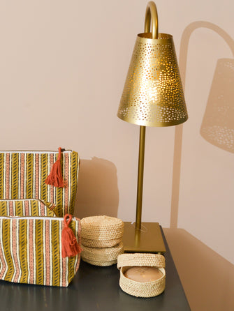 Lampe à poser élégante fabriquée à la main bronze Ella