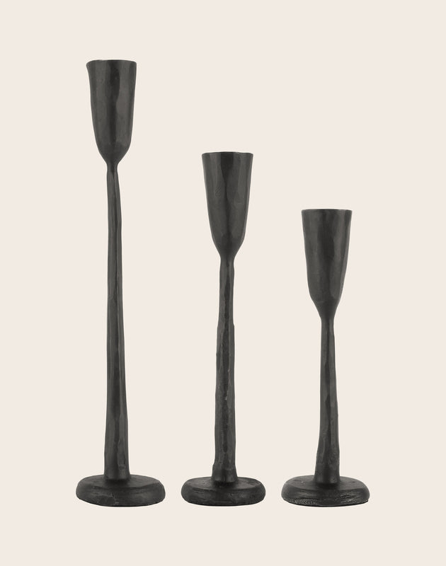 Set de 3 bougeoirs Nox