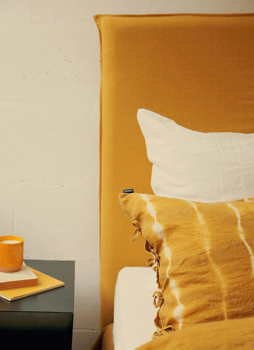 Tête de Lit en lin lavé et cache sommier Holi