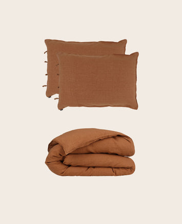 Parure de lit Selena - Sepia