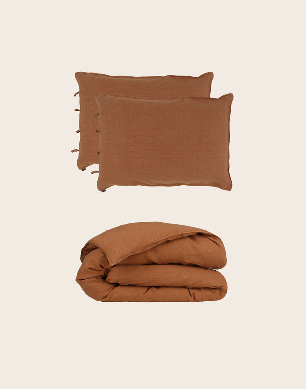 Selena Bedding Set - Sepia