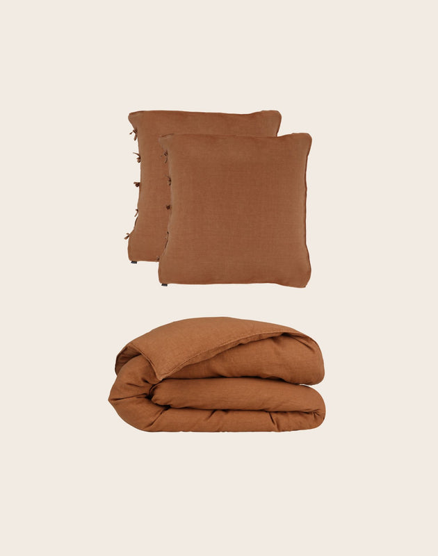 Selena Bedding Set - Sepia