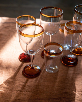 Lot de 4 verres à pied Ina