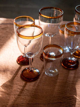 Lot de 4 verres à pied Ina