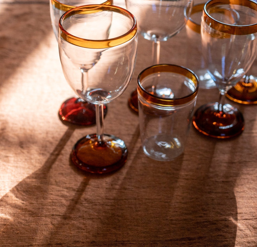 Lot de 4 verres à pied Ina