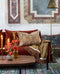 Lampadaire Ella bronze pour salon avec son abat-jour perforé