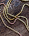 Sautoir perle or et coton