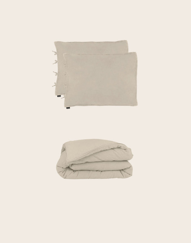 Selena Bedding Set - Cement