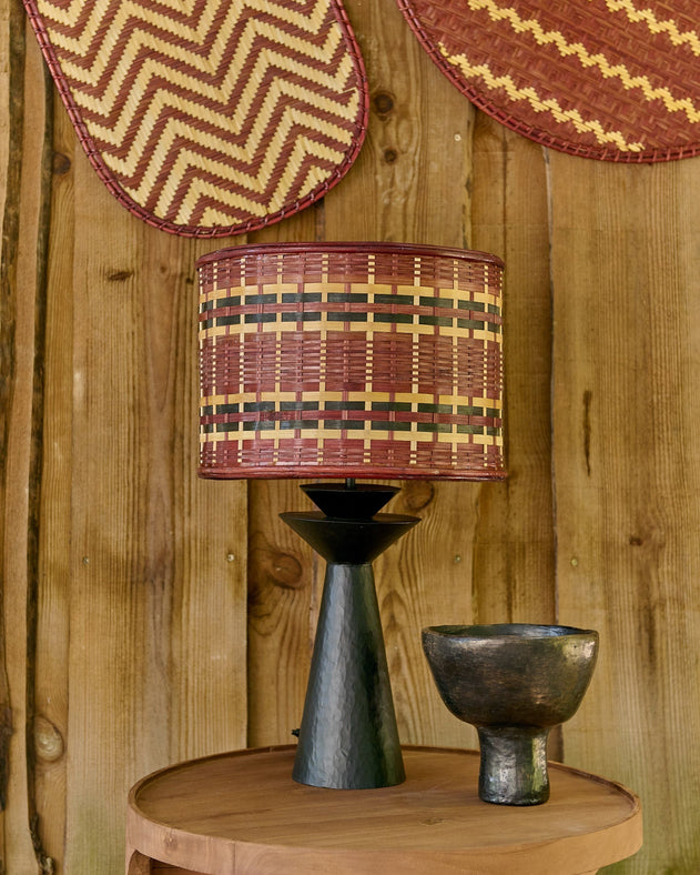 Wall-art Hawa et pied de lampe à poser rosha