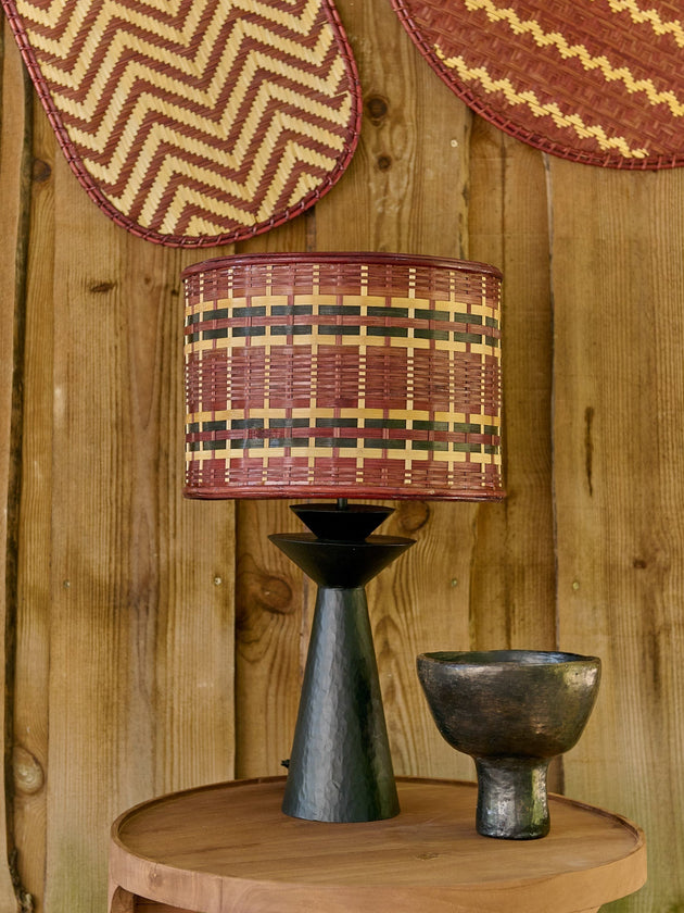 Wall-art Hawa et pied de lampe à poser rosha