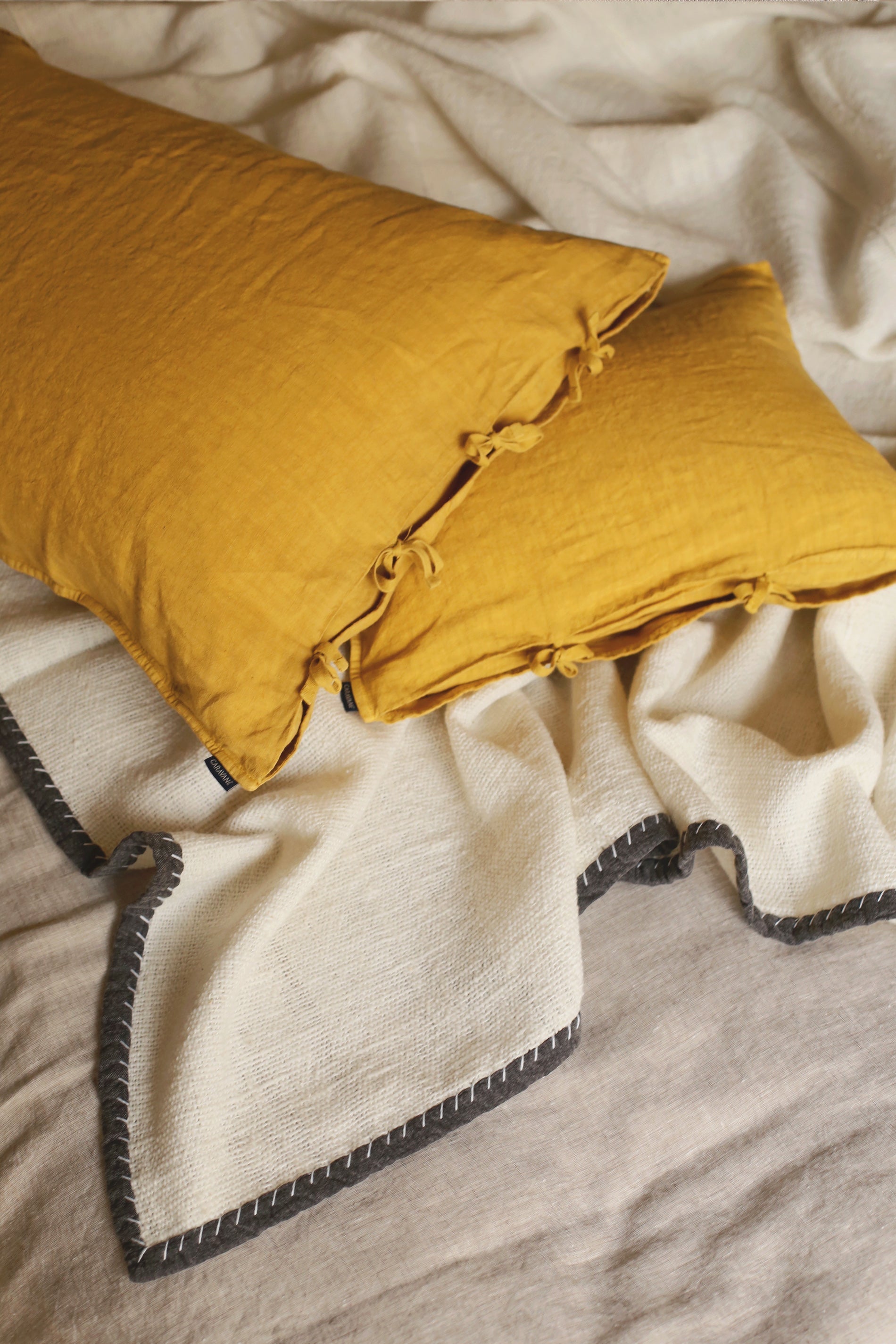 Linge de lit en khadi de coton