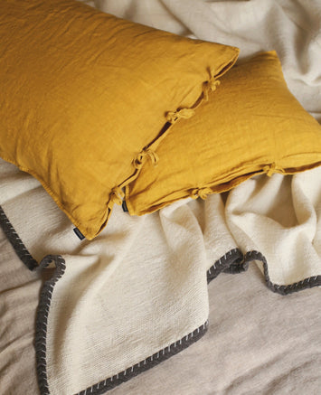 Linge de lit en khadi de coton