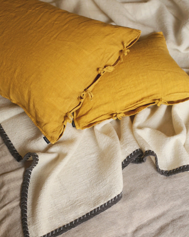 Linge de lit en khadi de coton