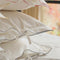 Set de 2 taies d'oreiller blanches Bora en percale de coton biologique 