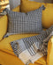 Housse de coussin pied de poule