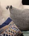 Housse de coussin pied de poule
