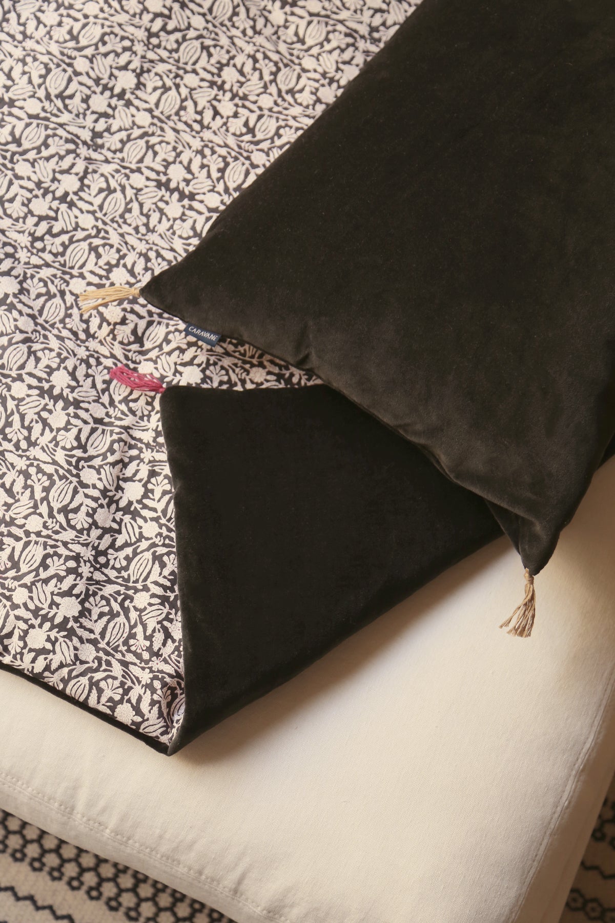Sofa cover en velours et coton