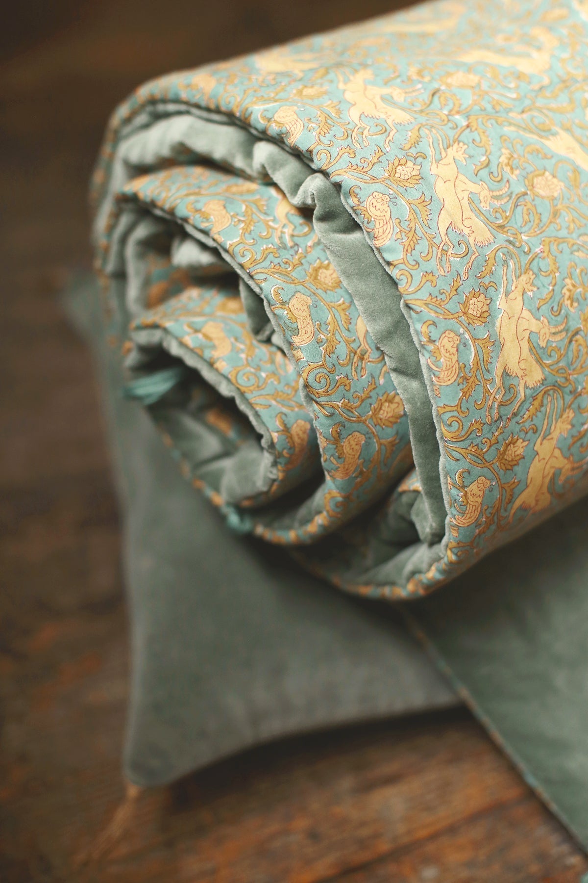 Sofa cover en velours et coton