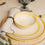 Lot de 4 assiettes Ecume en faïence émaillée