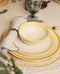 Lot de 4 assiettes Ecume en faïence émaillée
