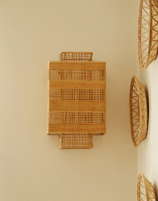Applique murale en bambou naturel